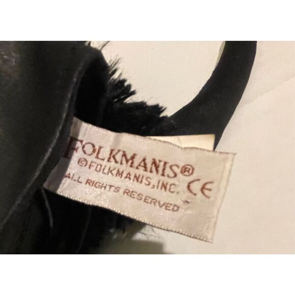 Folkmanis Black Plush Spider puppet Black Hand Glove Puppet Movie Prop Eight Leg - Picture 10 of 13